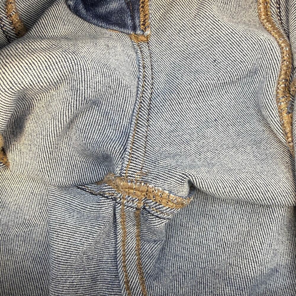 Risen Jeans Women's 13/31 Blue Patch Pocket Cargo Jeans EUC - Picture 9 of 14